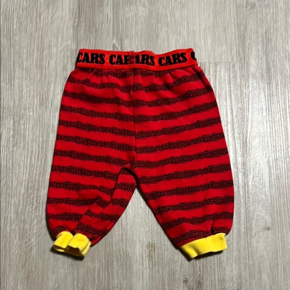 Red and Black Striped Pants with Yellow Accents - Picture 1 of 1